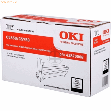 OKI Trommel Original Oki 43870008 schwarz OKI Trommel Original Oki 43870008 schwarz von OKI