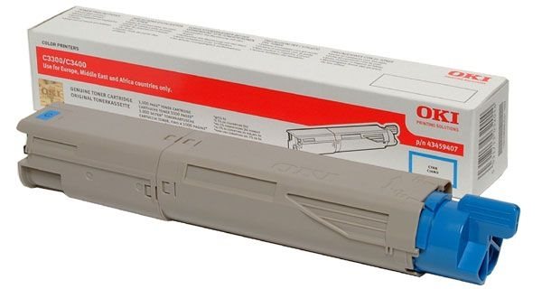 Oki Toner cyan für C3450N/C3400N/C3300N, 43459331 von OKI