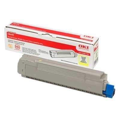 Oki Toner gelb, für Oki C8600/C8800, 43487709 von OKI