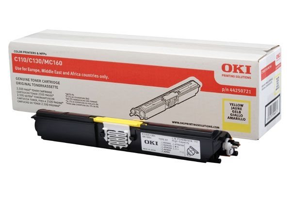 Oki Toner gelb HC für C110/130 - 44250721 von OKI