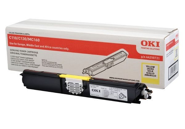 Oki Toner gelb HC für C110/130 - 44250721 Oki Toner gelb HC für C110/130 - 44250721 von OKI
