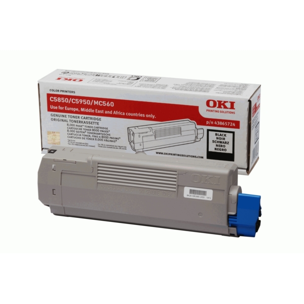 Original OKI 43865724 Toner schwarz Original OKI 43865724 Toner schwarz von OKI