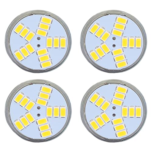 OKJHFD LED-Ersatz für Kit, 4 Stück MR11 LED-Glühbirne, 5 W, 500 lm, Ersatzbirne mit 15 Perlen, Doppelstiftsockel für Spotlight-Landschaftslampe (Cold White) von OKJHFD