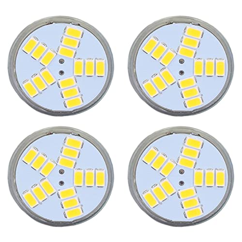 OKJHFD LED-Ersatz für Kit, 4 Stück MR11 LED-Glühbirne, 5 W, 500 lm, Ersatzbirne mit 15 Perlen, Doppelstiftsockel für Spotlight-Landschaftslampe (Warm White) von OKJHFD
