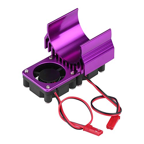 OKJHFD Motor Kühlkörper, 540/550 Motorkühllüfter Kühlkörper mit für 1/10 Skala Elektro -RC -Auto (Purple) von OKJHFD