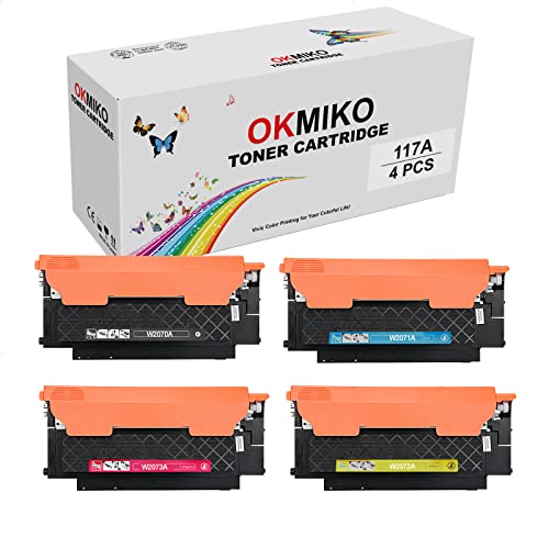 OKMIKO 117A Toner Kompatibel für HP 179fwg 178nw HP Color Laser 150a 150w 150nw, HP Color Laser MFP 179fwg 178nw 178nwg Toner Set von OKMIKO