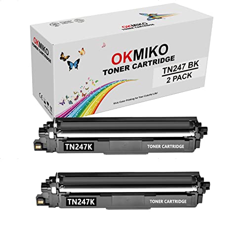 OKMIKO Kompatibel TN-243cmyk TN247 Toner Ersatz für Brother dcp-l3550cdw Toner mfc l3750cdw hl-l3230cdw Brother HL-L3210CW mfc-l3770cdw mfc-l3750cdw dcp-l3510cdw HL-L3270CDW DCP-L3510CDW MFC-L3710CW von OKMIKO