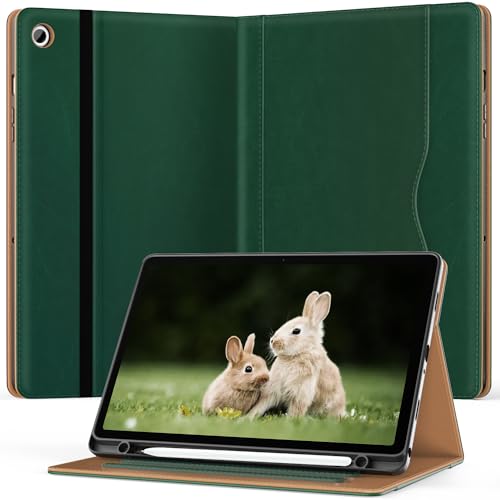 OKP Schutzhülle für Samsung Galaxy Tab A9 Plus 27,9 cm (11 Zoll) 2023, PU-Leder, Klappständer, mit [Multi-Winkel] Ständer/Taschen/Stifthalter/automatischer Wake/Sleep-Funktion, Hülle für Samsung von OKP