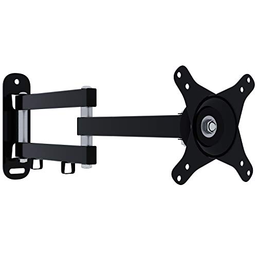 OKSI TV-Wandhalterung | Fit für Fernseher und Monitore 10 Zoll(24 cm) - 32 Zoll(81 cm) | Bewegungsneigung +/- 15° | max Wandabstand 35 cm | TV-Halterung Kompatibel mit VESA 75x75-100x100, | Schwarz von OKSI