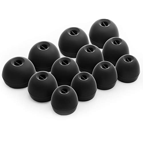 Okuli 12 x Silikon Ohrstöpsel Ohrhörer Gummi Tipps Für Sennheiser CX 3.00 CX 5.00 CX 6.00 CX 7.00 Kopfhörer Ohrhörer in Schwarz von OKULI