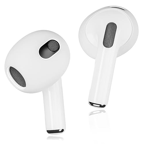 Okuli 4 x Silikon Ohrstöpsel Ohrhörer Gummi Tipps Für Apple AirPods (3rd Gen) Kopfhörer Ohrhörer von OKULI