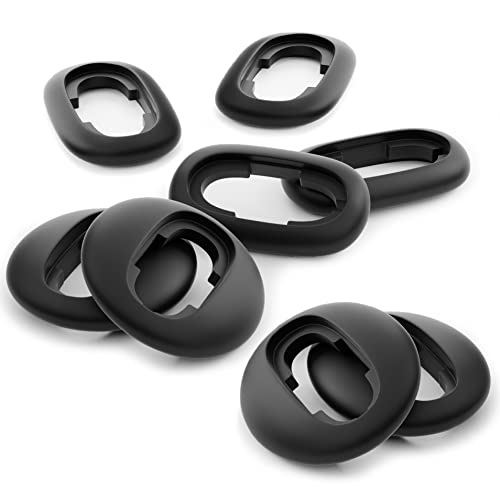 Okuli 8 x Silikon Ohrstöpsel Ohrhörer Gummi Tipps Für Samsung Galaxy Buds Live Kopfhörer Ohrhörer in Schwarz von OKULI