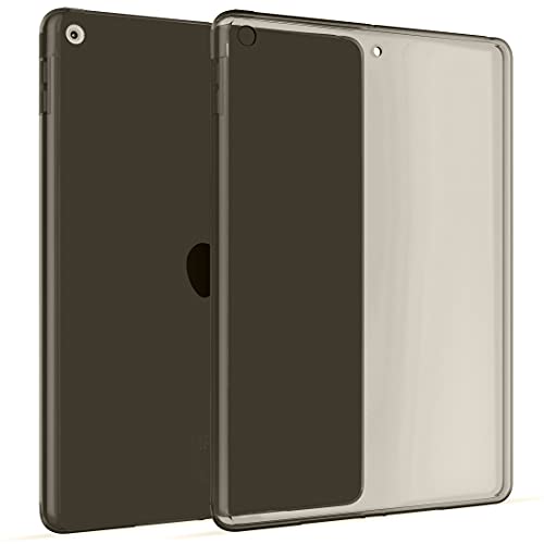 Okuli Hülle Kompatibel mit Apple iPad (10.2) (2019-2020) - Transparent Silikon Cover Case Schutzhülle in Schwarz von OKULI