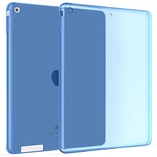Okuli Hülle Kompatibel mit Apple iPad 2, iPad 3, iPad 4 - Transparent Silikon Cover Case Schutzhülle in Blau von OKULI