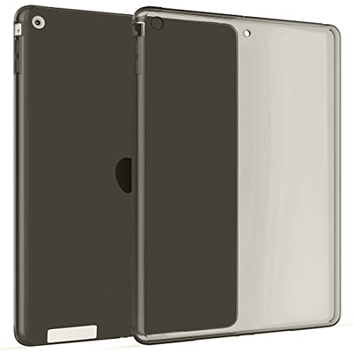 Okuli Hülle Kompatibel mit Apple iPad 2, iPad 3, iPad 4 - Transparent Silikon Cover Case Schutzhülle in Schwarz von OKULI