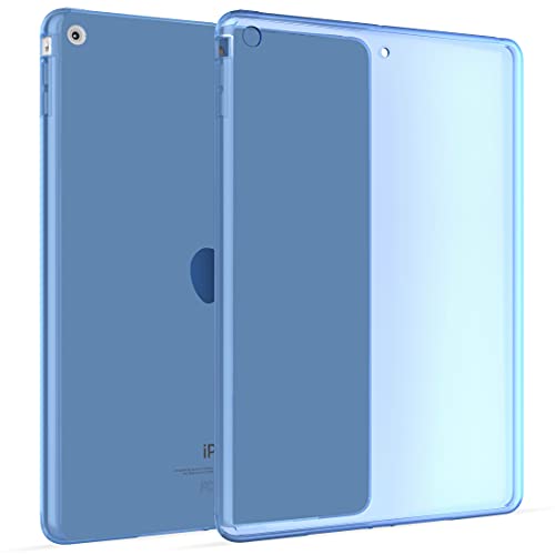 Okuli Hülle Kompatibel mit Apple iPad Air 1 - Transparent Silikon Cover Case Schutzhülle in Blau von OKULI