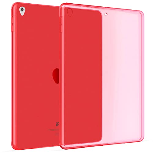 Okuli Hülle Kompatibel mit Apple iPad Air 3 & Pro (10.5) - Transparent Silikon Cover Case Schutzhülle in Rot von OKULI