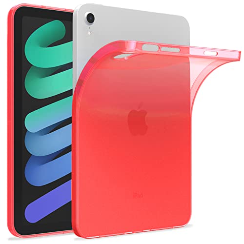 Okuli Hülle Kompatibel mit Apple iPad Air 4 (10.9) - Transparent Silikon Cover Case Schutzhülle in Rot von OKULI