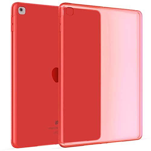 Okuli Hülle Kompatibel mit Apple iPad Mini 4 & Mini 5 - Transparent Silikon Cover Case Schutzhülle in Rot von OKULI