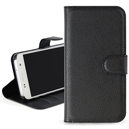 Okuli Schwarz Kunstleder Handyhülle Hülle Case Für Samsung Galaxy S5 G900F G903F von OKULI