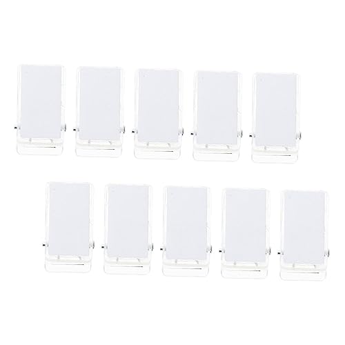 OKUMEYR 10 Stück Selbstklebende Brustkarten-clips Selbstklebende Ausweis-clips Für Ausweise Und Namensschilder Kunststoff-ausweis-clip Federmechanismus von OKUMEYR