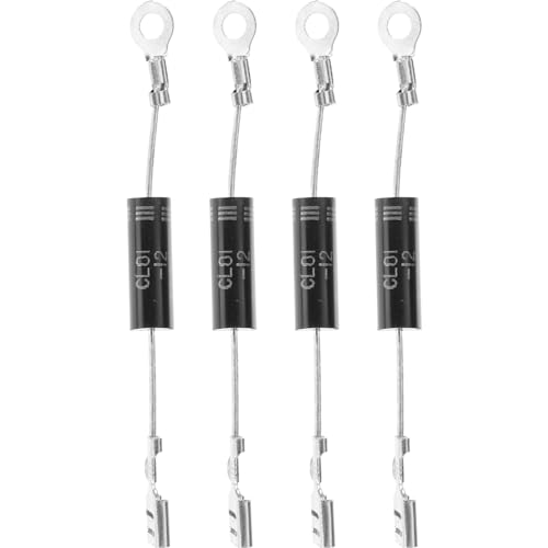 OKUMEYR 12 Stk Mikrowellendiode Herd Hochspannung Küchen-mikrowellenherd-diode Hochspannungs-diodengleichrichter Mikrowelle Zubehör Mikrowellenzubehör Diode Für Mikrowelle Black Metall von OKUMEYR