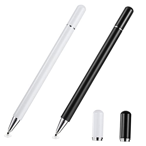 OKUMEYR 2er-Pack Kapazitiver Touchscreen-Eingabestift Feine Spitze Weiche Silikonspitze Für Smartphones Und Tablets Schwarz von OKUMEYR