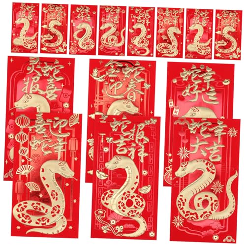 OKUMEYR 36 Stück Roter Umschlag mit Cartoon-Schlange Vorabend Charakteristisch Und Jahre Geldumschläge für neu rotes Paket rote umschläge chinesisch Rote Geldtasche Papier OKUMEYR 36 Stück Roter Umschlag mit Cartoon-Schlange Vorabend Charakteristisch Und Jahre Geldumschläge für neu rotes Paket rote umschläge chinesisch Rote Geldtasche Papier von OKUMEYR
