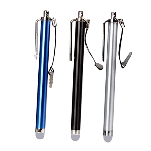 OKUMEYR Kondensator-Stift für Touchscreen 3 Eingabestifte leitfähige Stoffspitzen Schwarz Silber Blau OKUMEYR Kondensator-Stift für Touchscreen 3 Eingabestifte leitfähige Stoffspitzen Schwarz Silber Blau von OKUMEYR