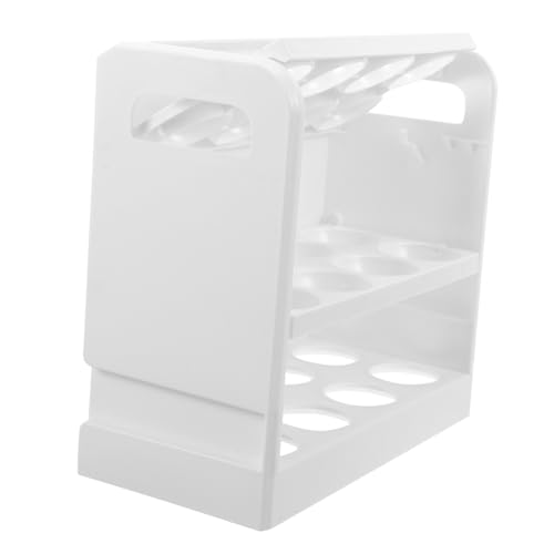 OKUMEYR Aufbewahrungsbox für Eier Eierständer für den Kühlschrank Pinguin-Eierhalter kühlschrank eierhalter egg holder for refrigerator Kühlschranktür-Eierständer 3-lagiges Eierregal Abs von OKUMEYR