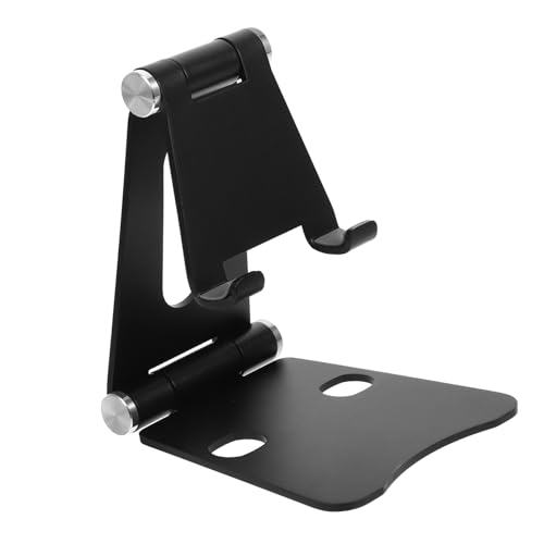 OKUMEYR Faltbarer Handyhalter aus Aluminiumlegierung Verstellbarer Telefonständer mit Rutschfester Basis für Smartphones Tablets Kompatibel mit Schwarz OKUMEYR Faltbarer Handyhalter aus Aluminiumlegierung Verstellbarer Telefonständer mit Rutschfester Basis für Smartphones Tablets Kompatibel mit Schwarz von OKUMEYR