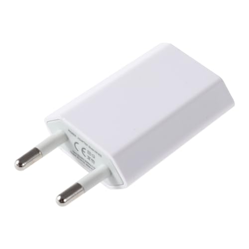 OKUMEYR USB stecker eben Ladegerät Netzstecker Adapter Vier Generationen USB-Stecker Weiß von OKUMEYR
