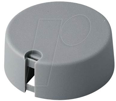 OKW TK-40-6 GR - Potentiometerknopf für Achse Ø 6/35 mm, grau von OKW