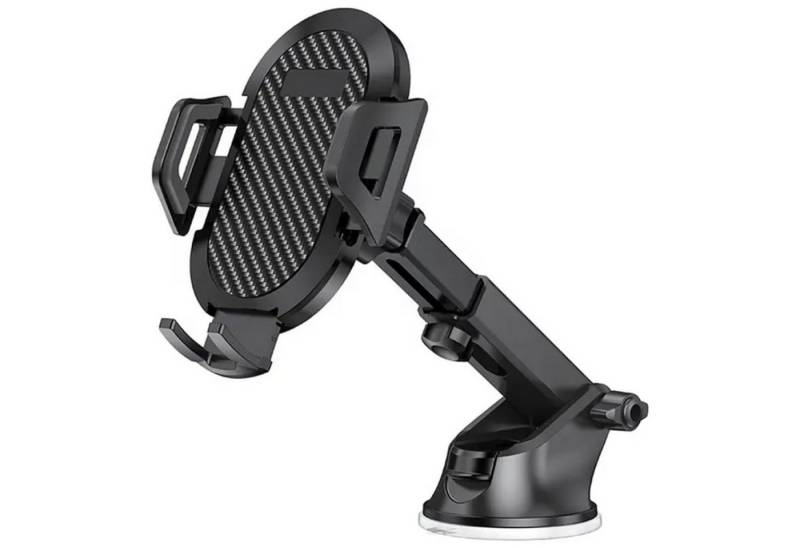 OKWISH KFZ Auto Halterung Autohalterung Handyhalterung Lüftung Handyhalter Smartphone-Halterung, (bis 7,2 Zoll, mit verstellbarem Teleskoparm, 360° Drehbar Lüftung Saugnapfhalterung eingestellt, für 4,7-7,2" Smartphone) von OKWISH