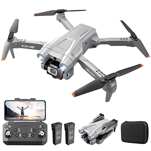 OKYUK i3 PRO Drohne mit kamera 4k, 50 Min. Flugzeit, unter 139 g, 200 Meter FPV-Übertragung, bürstenloser Motor. Follow-Me/Return/Fotografie/Video, RC Quadcopter für Anfänger, Erwachsene (Grau) von OKYUK