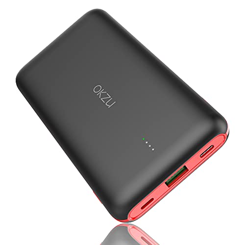 10000 mAh Schnelllade-Powerbank, QC 4.0 & PD 3.0 USB C tragbares Ladegerät, 18 W PD externer Akku, kompatibel mit iPhone, Samsung, Huawei, iPad und mehr. von OKZU