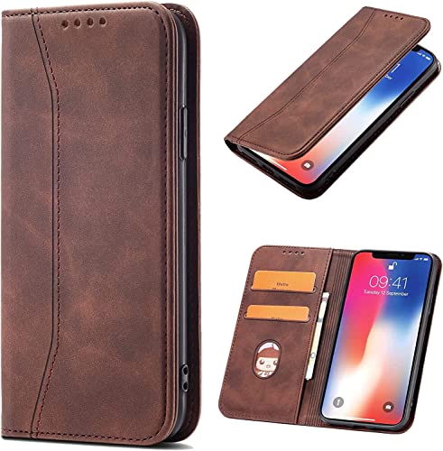 OKZone Kompatibel mit Samsung Galaxy A04S / A04 Hülle, Magnet Leder Tasche Handyhülle, Kartenfächer Schutzhülle, [Premium PU Leder] Flip Klappbare Stoßfeste Magnetische Standfunktion (Blau) von OKZone