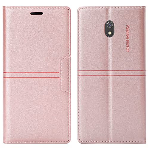 OKZone Kompatibel mit Samsung Galaxy J7 2017 / J730 Hülle, Handyhülle Samsung J7 2017 / J730 Wallet PU Leder Kartenfach Magnet Klappbar Schutzhülle Samsung Hülle Flip Case Cover Klapphülle (Rosa) von OKZone