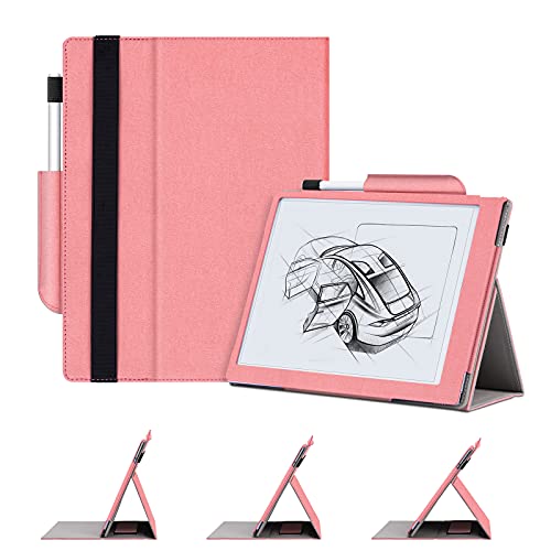 OLAIKE Paper Tablet Folding Case für Remarkable 2 10.3" 2020 mit Multi-Winkel Faltbar Premium Stift Holde Hand Rest, (Nicht geeignet für Remarkable 1),Grau von OLAIKE
