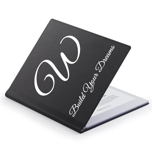 OLAIKE Personalisiert Hülle für Remarkable 2 Paper Tablet 10.3" - 2020 Release, Selbst Gestalten mit Gedrucktem Initial, Text, Monogramm, Namen und Logo (Schwarz) von OLAIKE