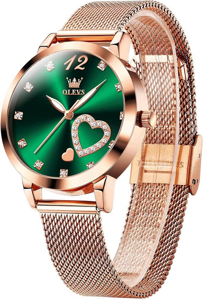 OLEVS 30 m wasserdicht Watch, Exquisiten mit Diamanten Präzise Zeitmessung, Stilvolle Eleganz Design von OLEVS