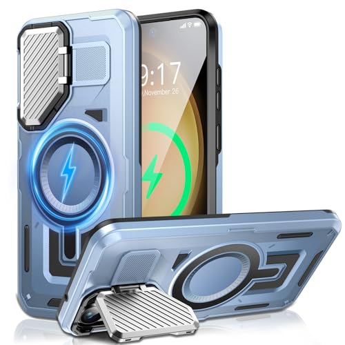 OLHAOMAO Kamera-Ständer Hülle für Galaxy S23, [Objektivschutz][für Mag Safe] 2025 Version–Militärischer Schutzstandard Schutzhülle für Samsung S23 6,1 Zoll, Damen und Herren von OLHAOMAO