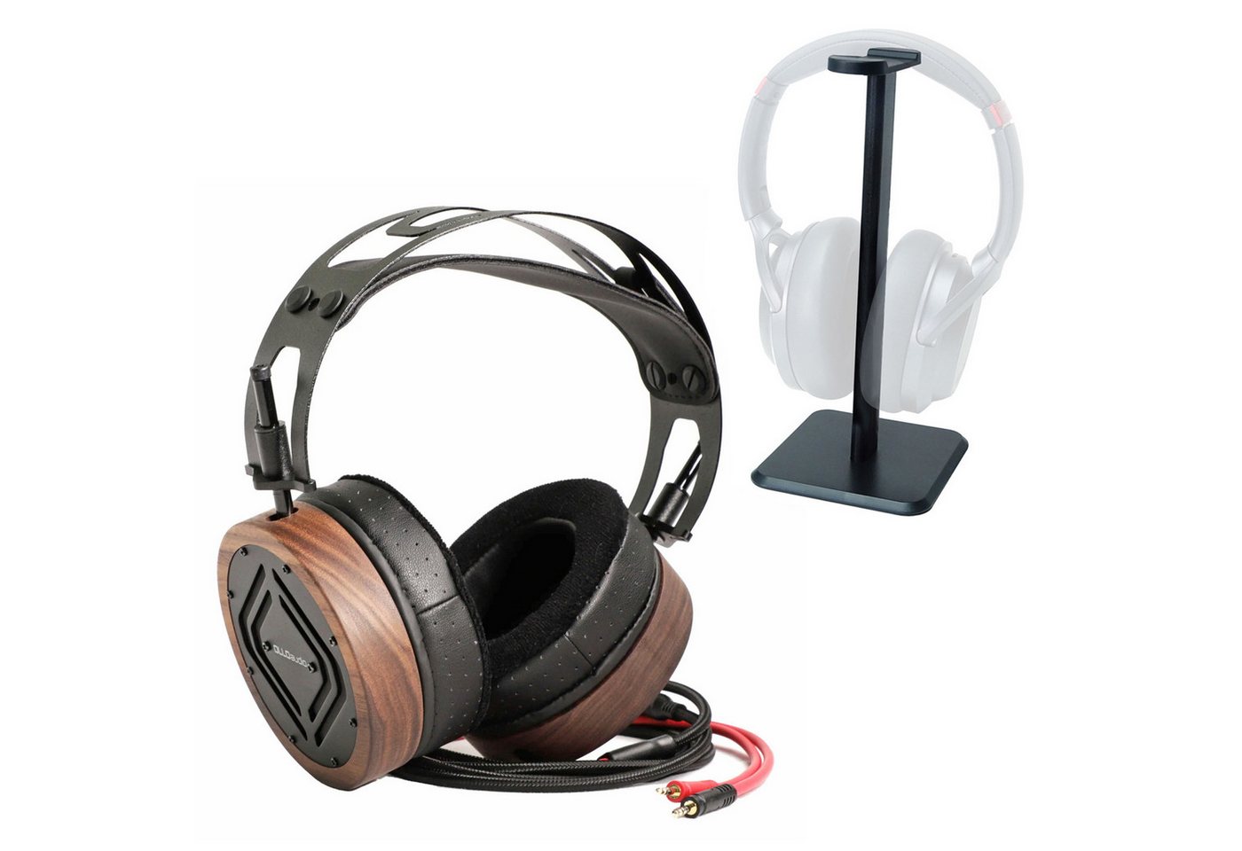 OLLO Audio S5X 1.1 Over-Ear-Kopfhörer (offen, Ohrmuscheln aus Holz, Inkl keepdrum Tisch-Stativ) von OLLO Audio