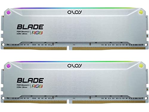 OLOy DDR4 RAM 16GB (2x8GB) Blade Aura Sync RGB 3600MHz CL14 1,4V 288pin Desktop Gaming UDIMM (MD4U0836144BRADE) von OLOy