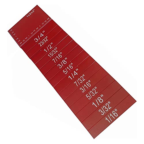 OLSDXAWQ， 15-teiliges Zubehör for Oberfräsen und Tischkreissägen. Schnelles Arbeiten und Messen(Red) von OLSDXAWQ