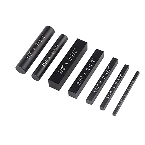 OLSDXAWQ， 7 Stück Aluminium-Setup-Stangen for Oberfräsen- und Tischkreissägen-Zubehör1/16 Holzbearbeitungs-Setup Holzbearbeitungswerkzeuge(Black) von OLSDXAWQ