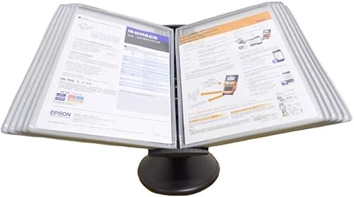 OLSDXAWQ, Wandmontierter Aktenhalter, Flip-Aktenhalter, Desktop- oder wandmontierter Präsentationsständer mit einstellbarer Neigung)(F) von OLSDXAWQ