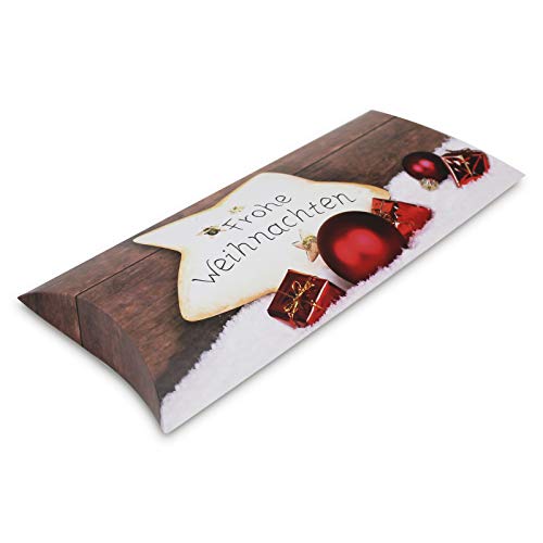 5er Pack Kissenverpackung Weihnachten Stern groß Geschenkbox, Kissenbox, Geschenkverpackung von OLShop AG