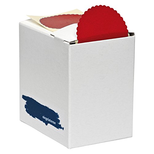 Siegelsterne selbstklebend Ø 53 mm rot Pack á 600 Stück Siegelmarken Sterne aus Papier Siegelsterne selbstklebend Ø 53 mm rot Pack á 600 Stück Siegelmarken Sterne aus Papier von OLShop AG