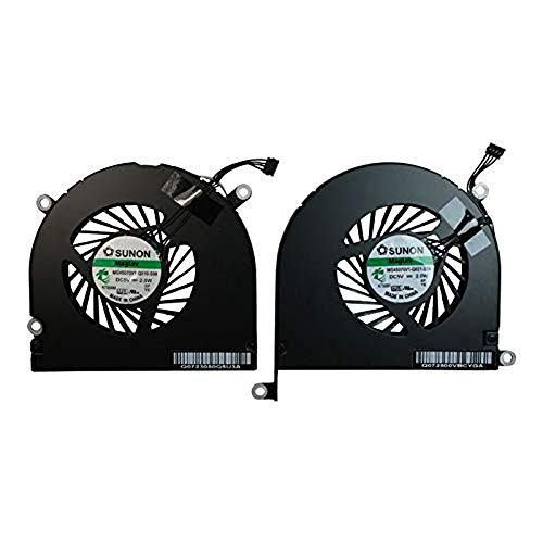 OLVINS CPU-Lüfter rechts und links Set Fit für Apple MacBook Pro 15'' A1297 2009 2010 2011 kompatibel mit Teil MG45070V1-Q010-S99 MG45070V1-Q021-S9A von OLVINS